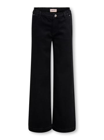 KIDS ONLY Jeans mit weitem Bein in Black Denim