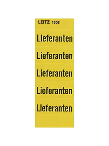 Leitz Inhaltsschildchen Lieferanten gelb Packung mit 100 Stück