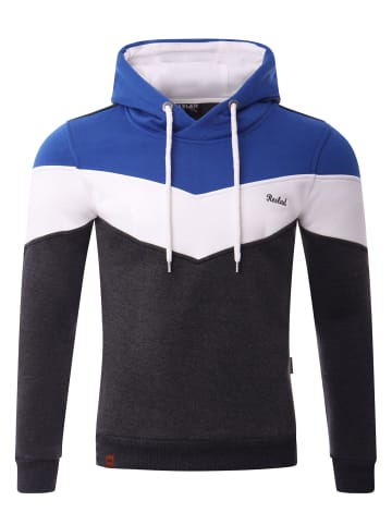 RESLAD Kapuzenpullover Hoodie 3-Colors in blau-anthrazit
