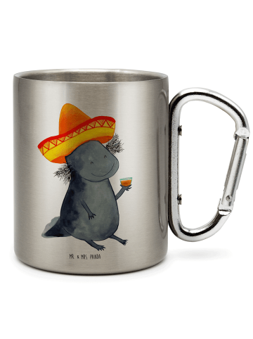 Mr. & Mrs. Panda Kaffeebecher Axolotl Tequila ohne Spruch in Silber