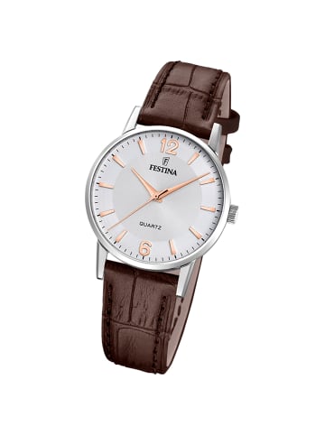 Festina Analog-Armbanduhr Festina Klassik braun klein (ca. 29mm)