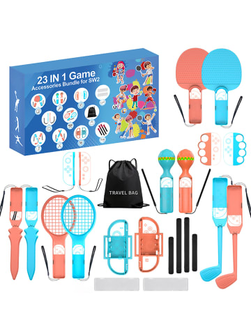 Wisam Switch 23-in-1 Familien Zubehör Set Orange-Blau