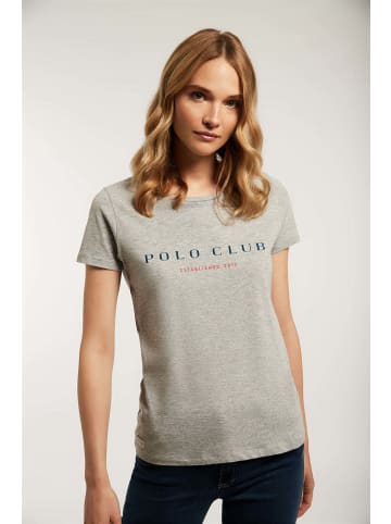 Polo Club T-Shirt in Graue Kraft