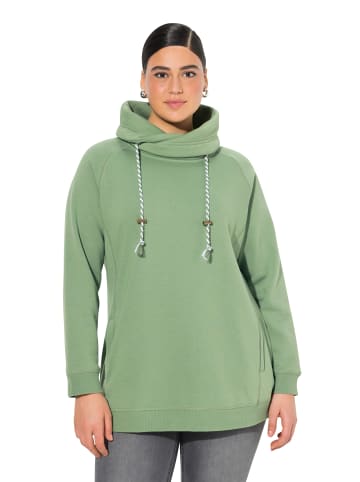 Ulla Popken Sweatshirt in salbeigrün