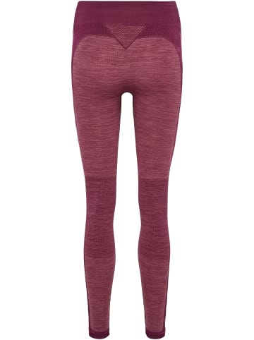 Hummel Leggings Hmlclea Damen in GRAPE WINE/CRUSHED BERRY MEL
