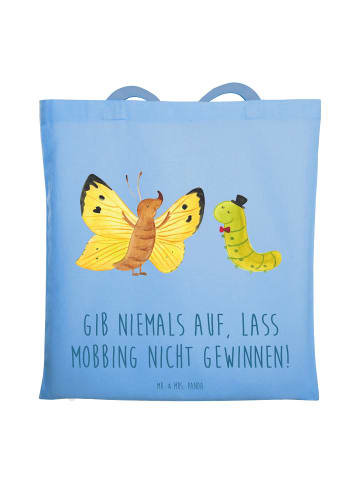 Mr. & Mrs. Panda Beutel Mobbing bewältigen mit Spruch in Sky Blue