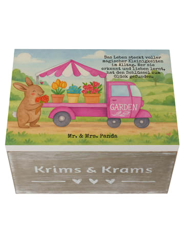 Mr. & Mrs. Panda fotokiste Osterhase Blumenwagen Design mit Spruch in Weiß