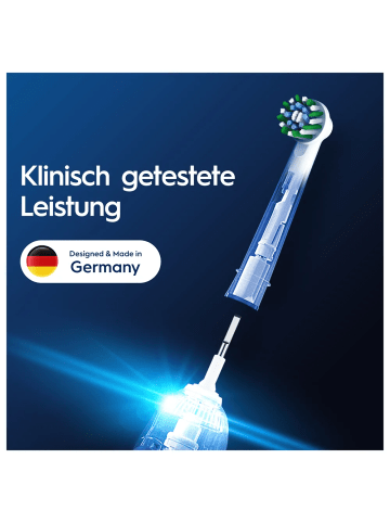 Oral-B 5 er-Set Pro CrossAction Aufsteckbürsten, 4+1 Gratis in Weiß