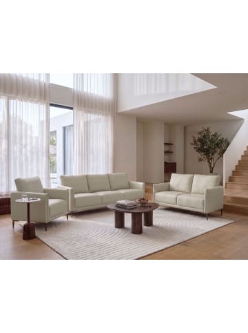 Beliani 3-tlg Sitzgruppe CILENS in Beige/Silber
