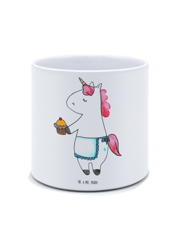 Mr. & Mrs. Panda Pflanztopf Einhorn Muffin ohne Spruch in Weiß