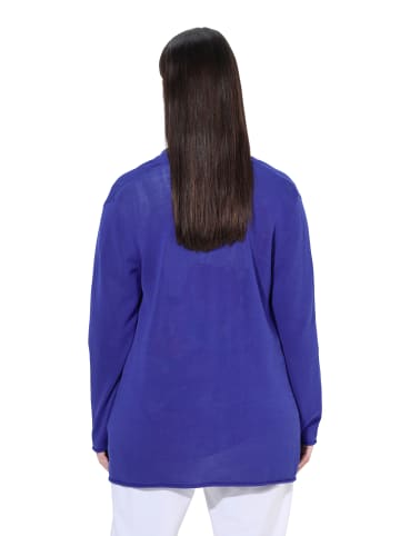 Ulla Popken Strickjacke in blauviolett