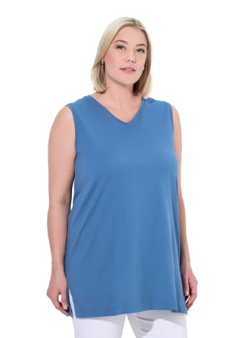 Ulla Popken Strick-Top in denimblau
