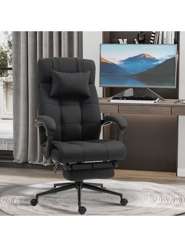 Vinsetto Bürostuhl-66B x 76T x 112-120H cm-Schwarz