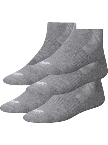 Puma Socks Unisex-Kurzsocken 3 Paar in grau meliert