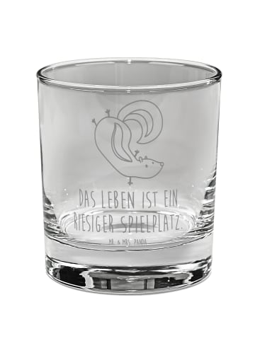 Mr. & Mrs. Panda Tumbler Stinktier Handstand mit Spruch in Transparent