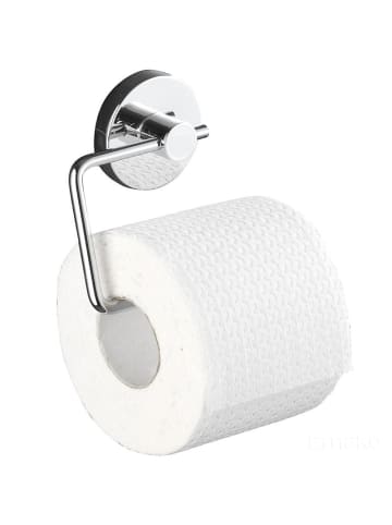 Wenko Toilettenpapierhalter MILAZZO in Silbern, (B) 3,5 x (H) 10,5 x (L) 13,5 cm