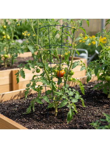 relaxdays Pflanzenstütze in Schwarz - (B)31 x (H)82 cm