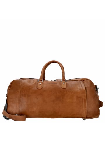 The Chesterfield Brand Jayven - Rollenreisetasche Leder 60 cm (black) in cognac