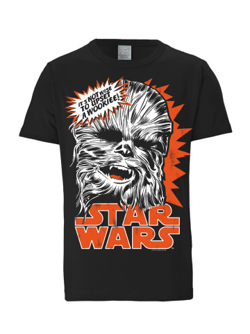 Logoshirt T-Shirt Chewbacca - Krieg der Sterne in schwarz