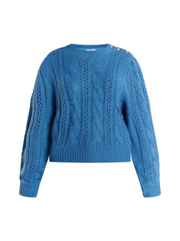 myMo Strickpullover in Himmelblau