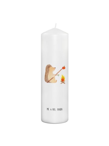 Mr. & Mrs. Panda Kerze Igel Grillen ohne Spruch in Weiß