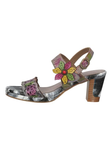 LAURA VITA Sandalen Grau/Grün