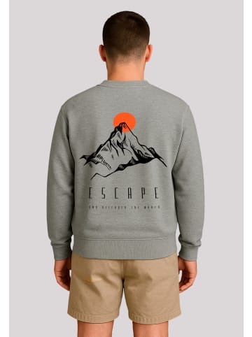 F4NT4STIC Sweatshirt Escape Discover the World Mountain in grau meliert