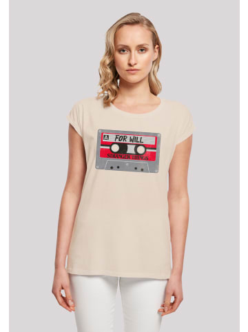 F4NT4STIC T-Shirt Stranger Things Cassette For Will in Whitesand