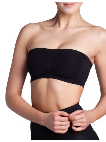 Skin Wrap Bandeau-BH in Schwarz