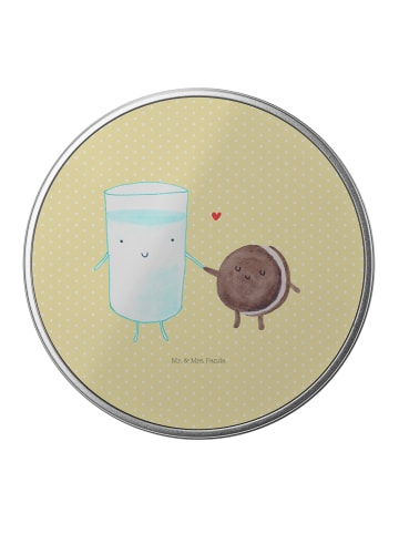 Mr. & Mrs. Panda Teedose Milch Keks ohne Spruch in Gelb Pastell