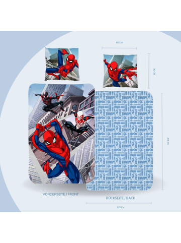 Spiderman Jungen Bettwäsche-Set Flanell "Marvel Spider-Man" in Bunt