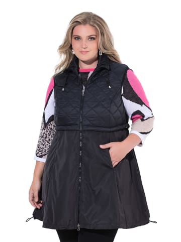MIAMODA Long-Weste in schwarz