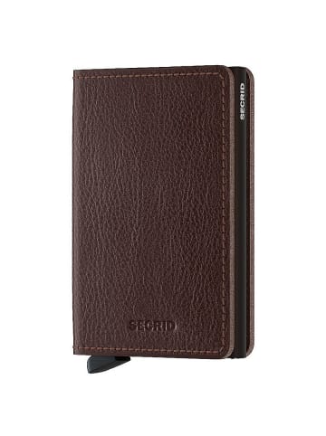 Secrid Vegetable Tanned Slimwallet - Geldbörse RFID 6.8 cm in espresso brown