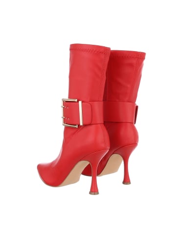 Ital-Design Stiefelette in Rot