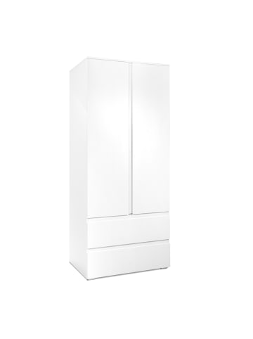 CALICOSY Schrank in Weiß - (W) 80 x (H) 191 x (L) 55 cm