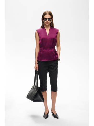 InWear Kurzarm-Bluse BaljaIW Feminine Form in Plum Caspia