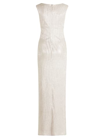 Vera Mont Abendkleid im Glitzer-Look in Cream/Silver