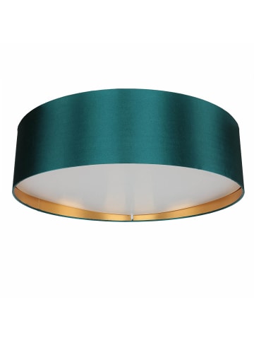 Licht-Erlebnisse Deckenlampe Ø 60 x (H)16.5 cm in Grün Grün Gold