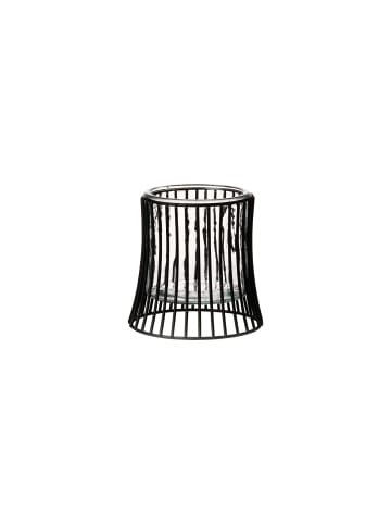 Ritzenhoff & Breker Windlicht Nero 12,5 cm schwarz-transparent in schwarz-transparent