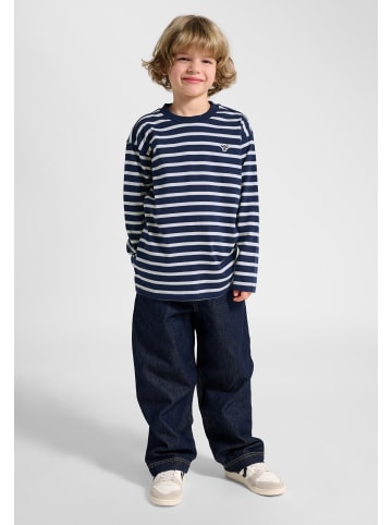 Hummel T-Shirt Hmljr Loose Kinder in DRESS BLUES/WHITE