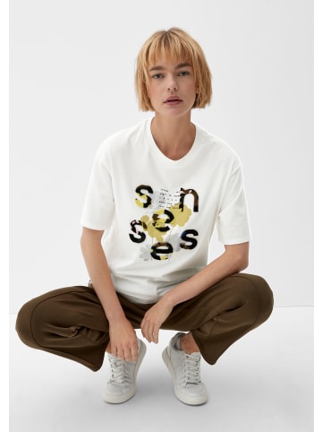 s.Oliver T-Shirt in 02D0_ecru