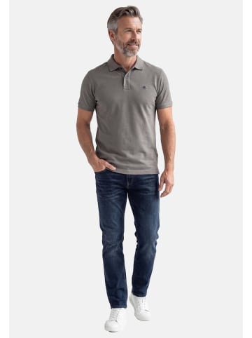 Lerros Poloshirt Basic in grau / dunkelgrün