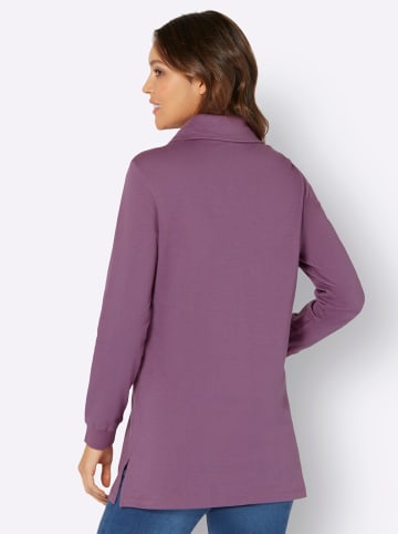 Sieh an! Long-Sweatshirt in violett