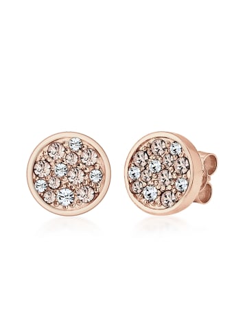 Elli Ohrringe 925 Sterling Silber Kreis in Rosegold