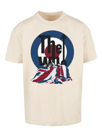F4NT4STIC Heavy Oversize T-Shirt The Who Flag Blanket in sand