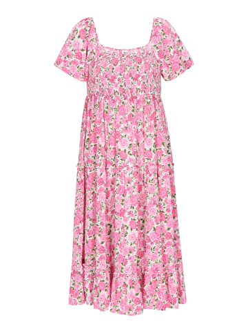 fraully Women Plus Size Dress in Pink