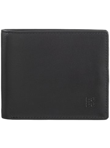 DuDu Geldbörse RFID Leder 11 cm in schwarz