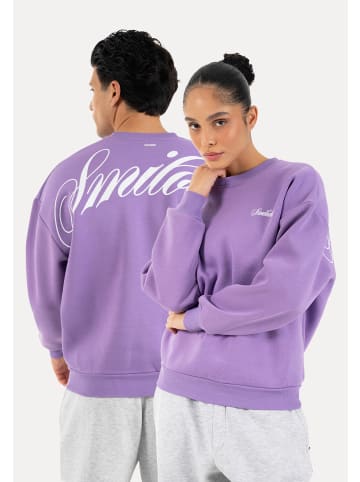 SMILODOX Unisex Oversize Sweatshirt Feyd in Lila