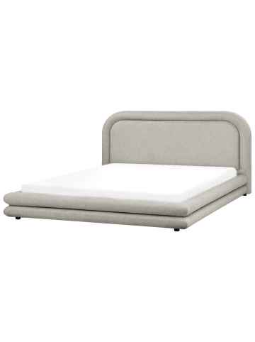 Beliani 10-tlg Doppelbett LAVARDENS in Beige/Schwarz