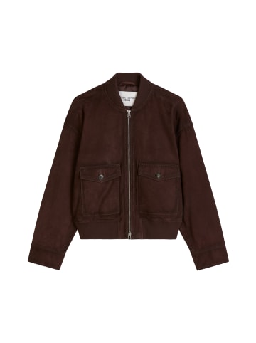 Marc O'Polo DENIM Lederblouson regular in Burnt Aubergine